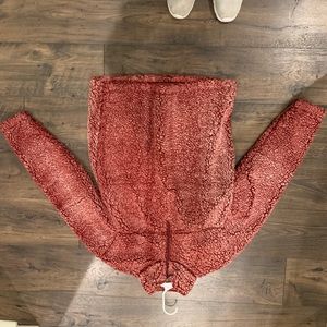 pink/red sherpa jacket